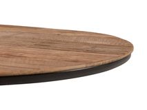 Laptoptafel bijzettafel CUTE - Teak/zwart staal PLMD CU LT