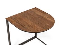 Laptoptafel bijzettafel CUTE - Teak/zwart staal PLMD CU LT