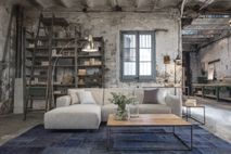 Laptoptafel bijzettafel CUTE - Teak/zwart staal PLMD CU LT