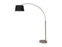 Vloerlamp BOSTON - Zwart/nikkel PLMD 0701-160721BK
