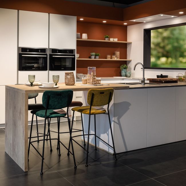 Keuken BERGAMO - Wit/Hout