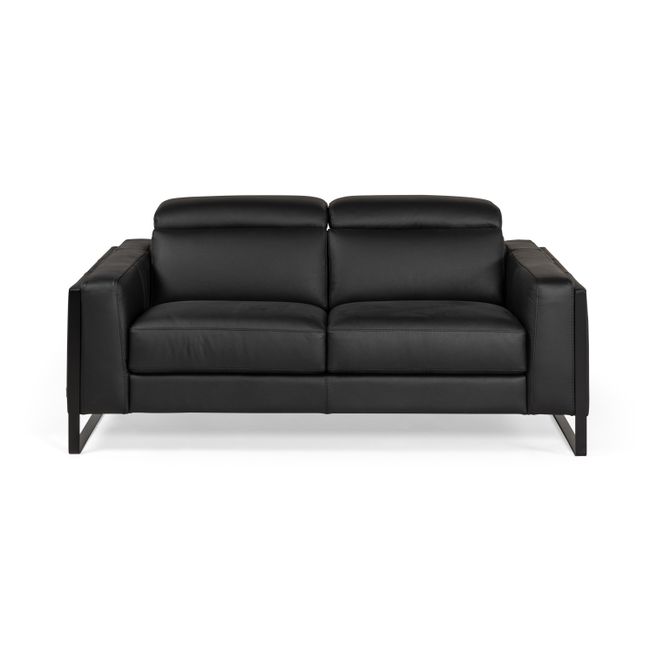 2-zit zetel PIER - Leder zwart