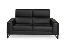 2-zit zetel PIER - Leder zwart CAL-106-000078-BN100