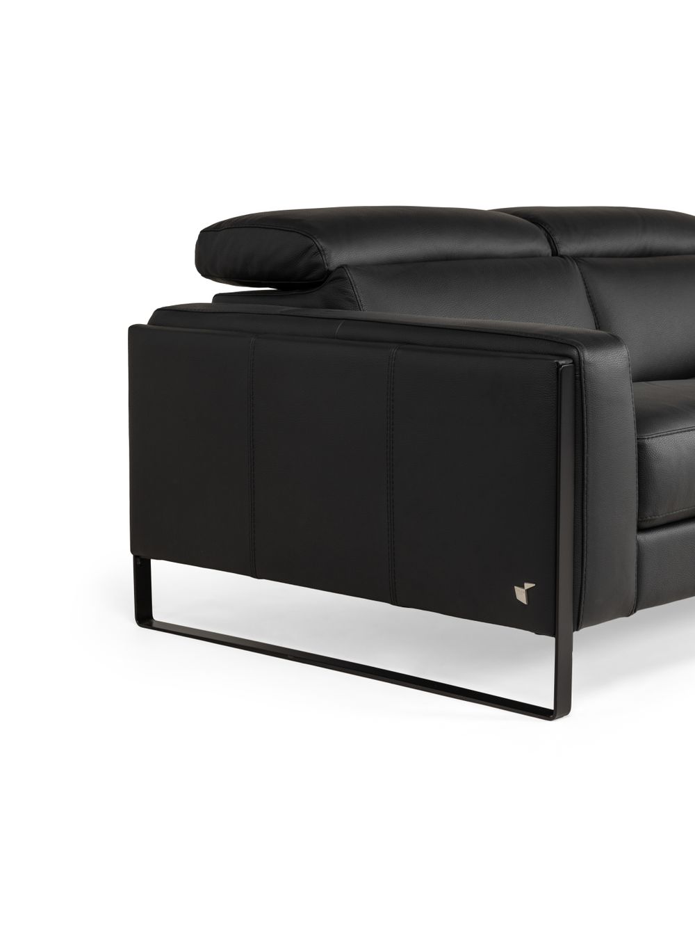 2-zit zetel PIER - Leder zwart CAL-106-000078-BN100