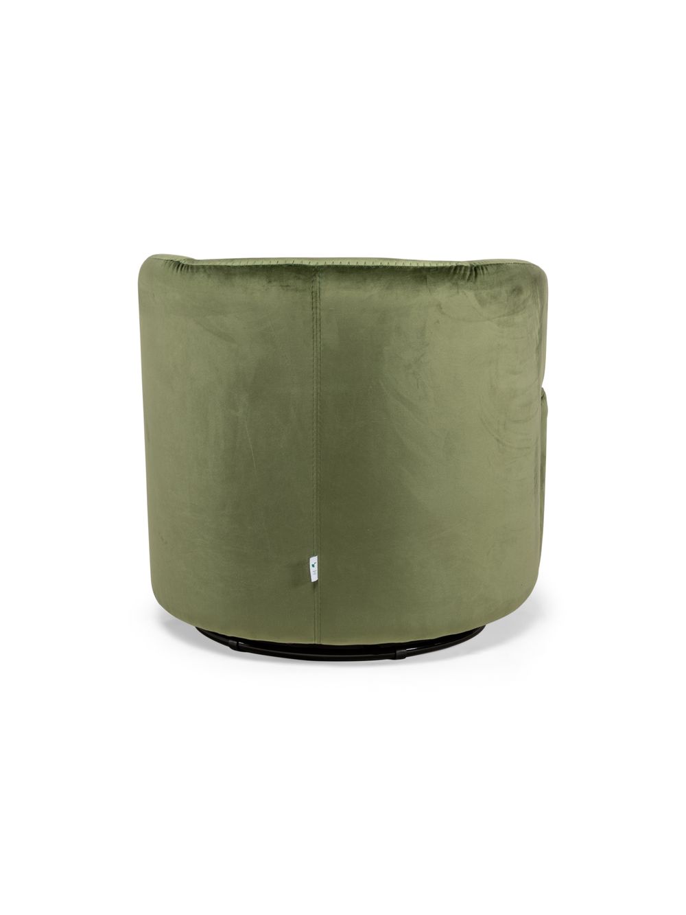 Fauteuil met draaivoet PIROUETTE - Groen velvet CAL-135-000026-DO3922
