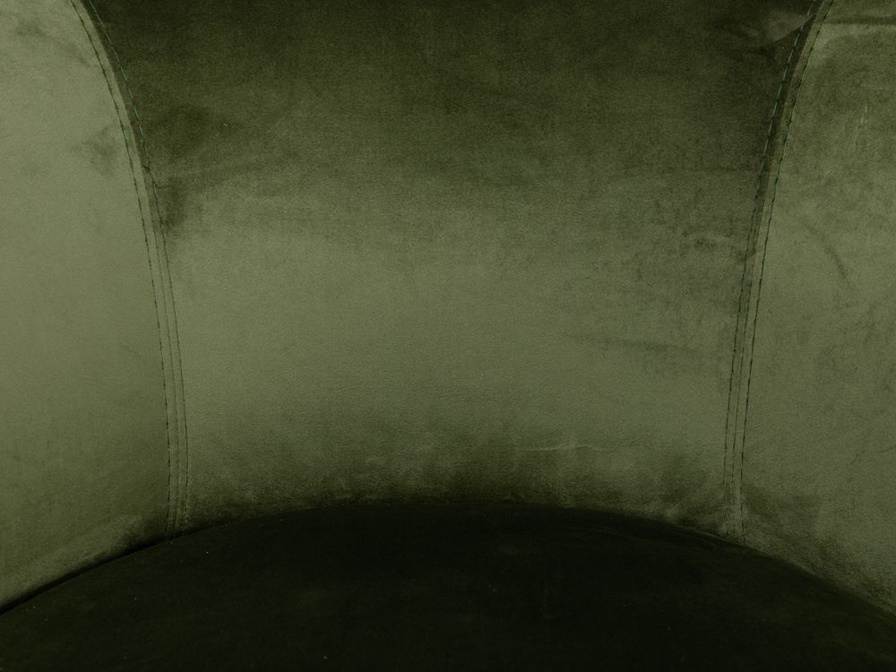 Fauteuil met draaivoet PIROUETTE - Groen velvet CAL-135-000026-DO3922