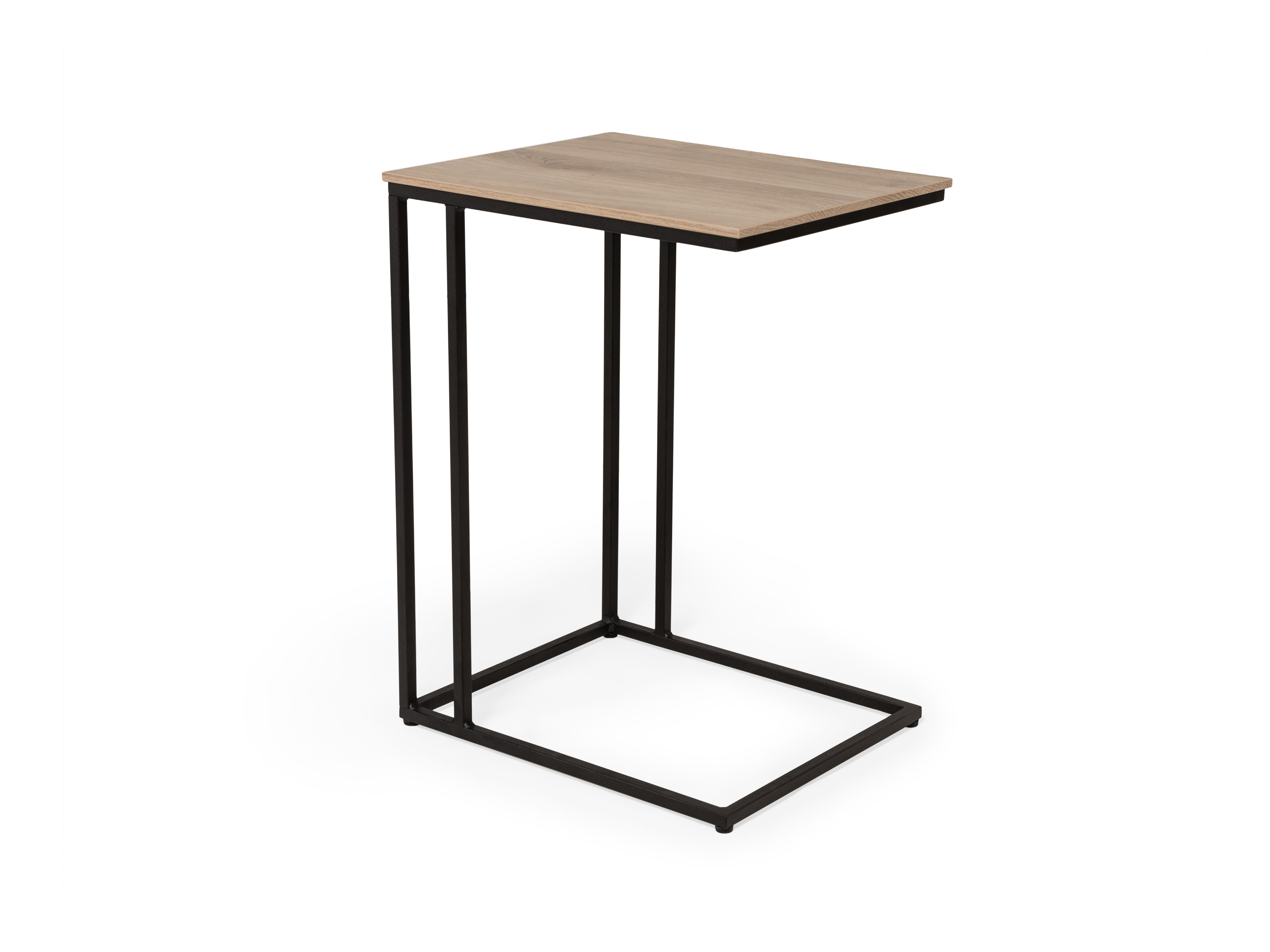 Laptoptafel SIMON laag - Fresh oak/zwart metaal