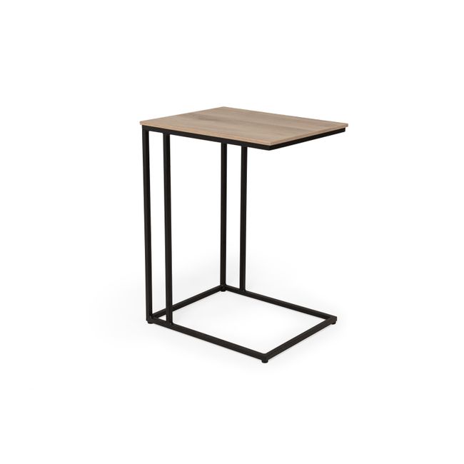 Laptoptafel SIMON laag - Fresh oak/zwart metaal
