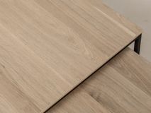 Set van 2 salontafels SIMON - Fresh oak/zwart meta MXF SM SAS2-FO
