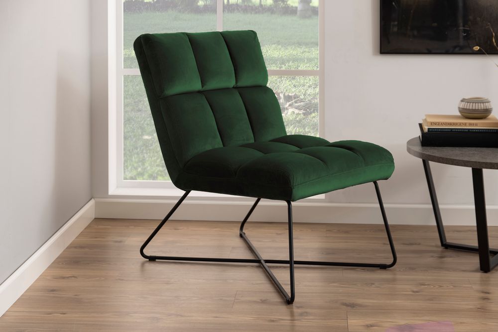 Fauteuil ALBA - Forest green velvet ACT AL 1Z