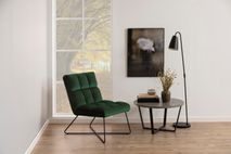 Fauteuil ALBA - Forest green velvet ACT AL 1Z
