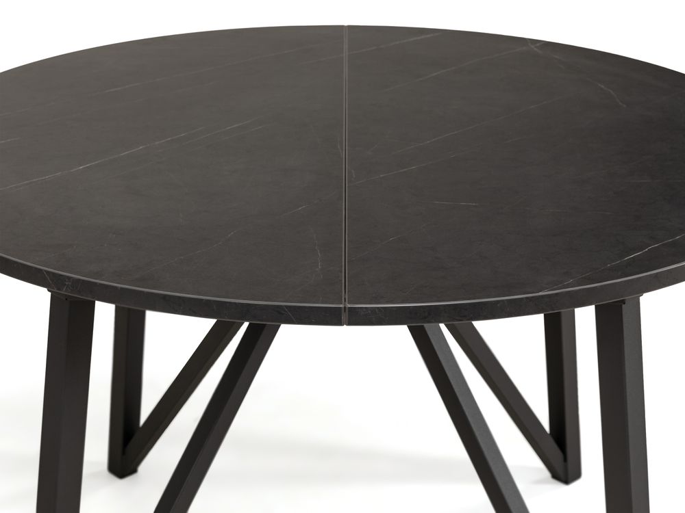 Uitschuifbare eetkamertafel WACKO - Marmerlook/ant PFT-267-000001-HP06