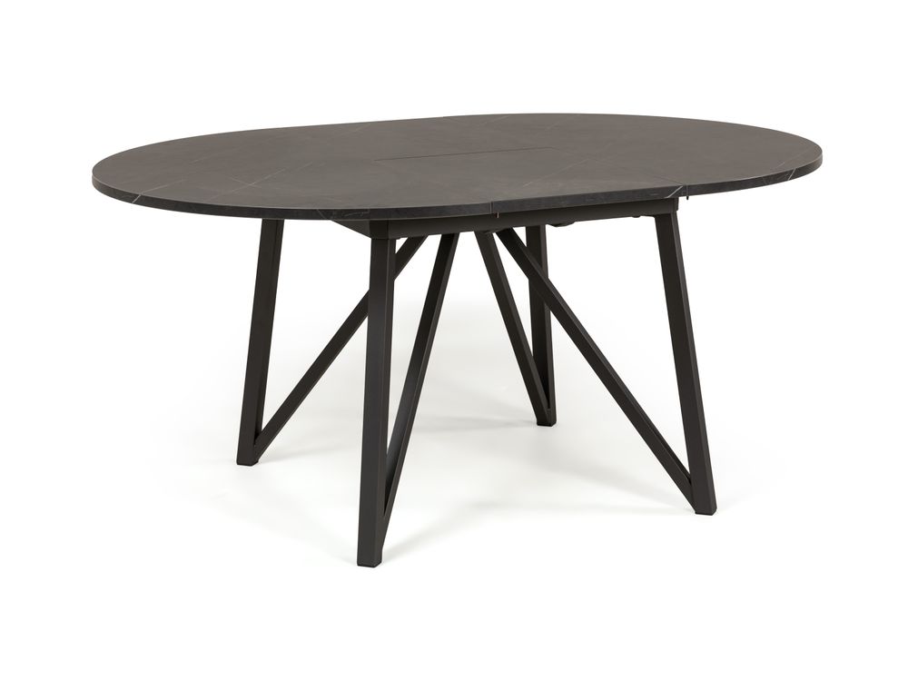 Uitschuifbare eetkamertafel WACKO - Marmerlook/ant PFT-267-000001-HP06