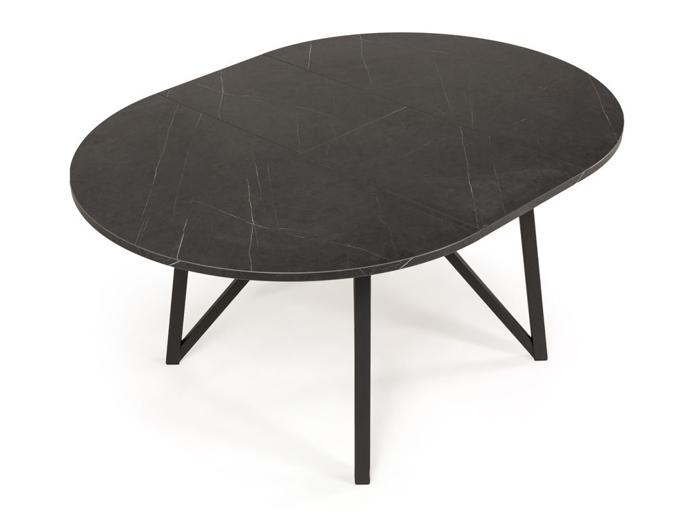 Uitschuifbare eetkamertafel WACKO - Marmerlook/ant PFT-267-000001-HP06