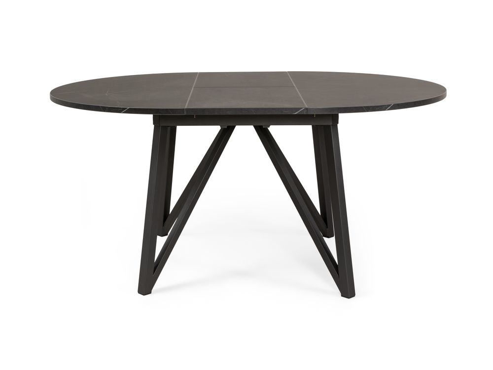 Uitschuifbare eetkamertafel WACKO - Marmerlook/ant PFT-267-000001-HP06
