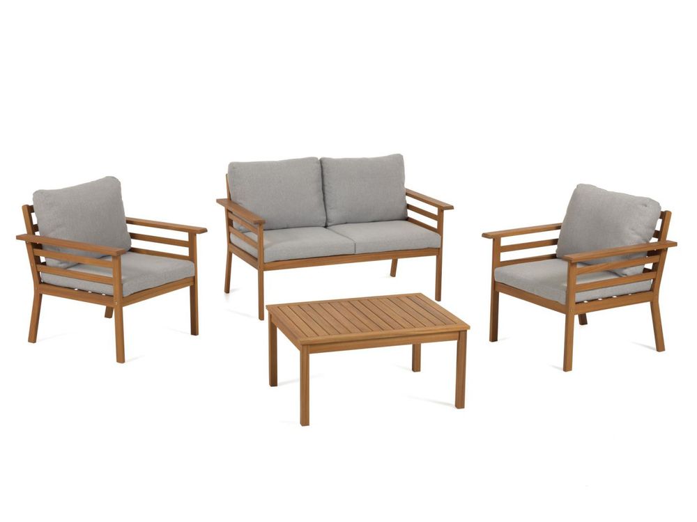 Houten loungeset VILMA - Massief acaciahout KAV LH0371M46