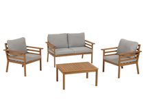 Houten loungeset VILMA - Massief acaciahout KAV LH0371M46