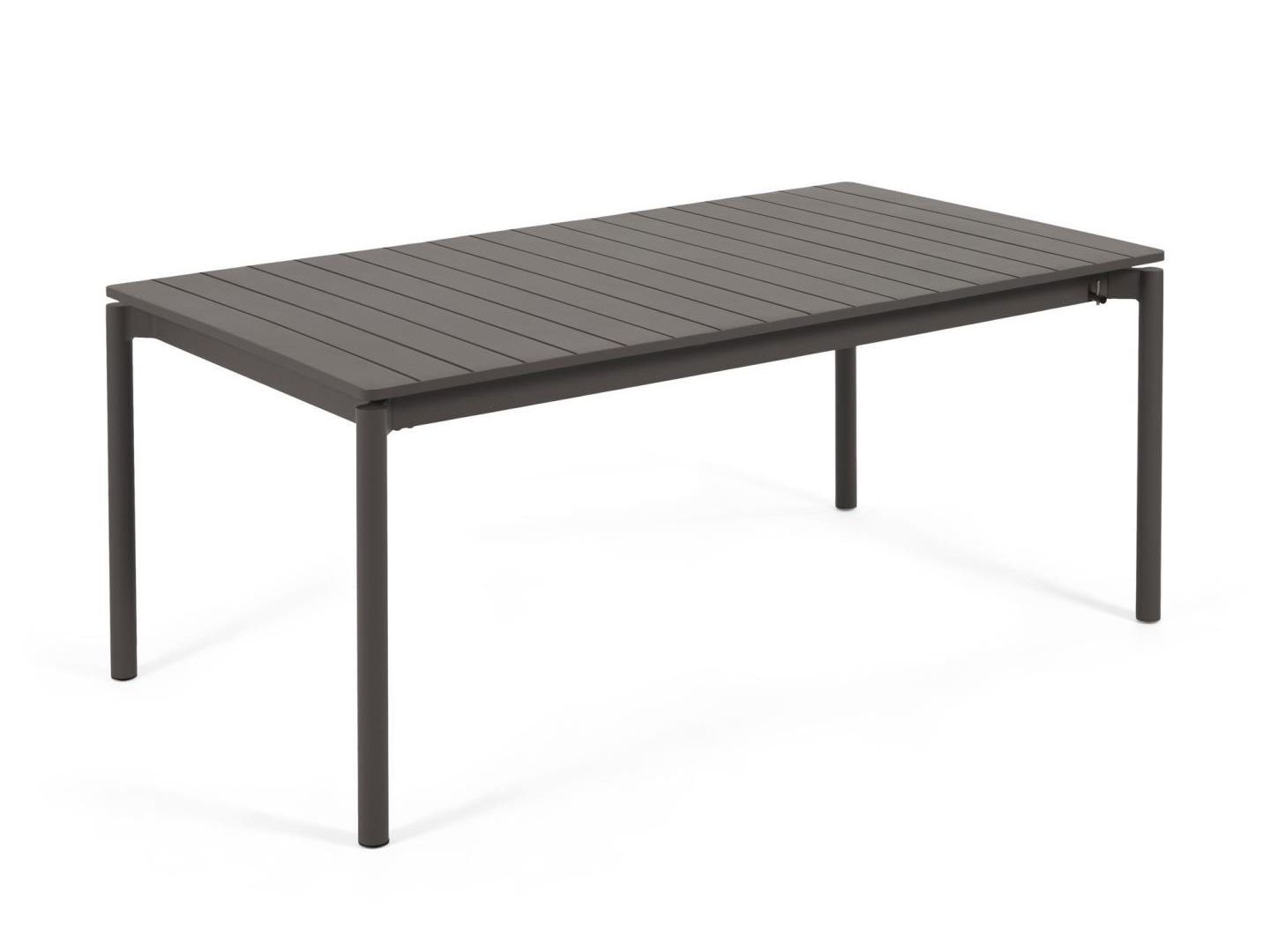 Uitschuifbare aluminium tuintafel ZALTANA - Zwart