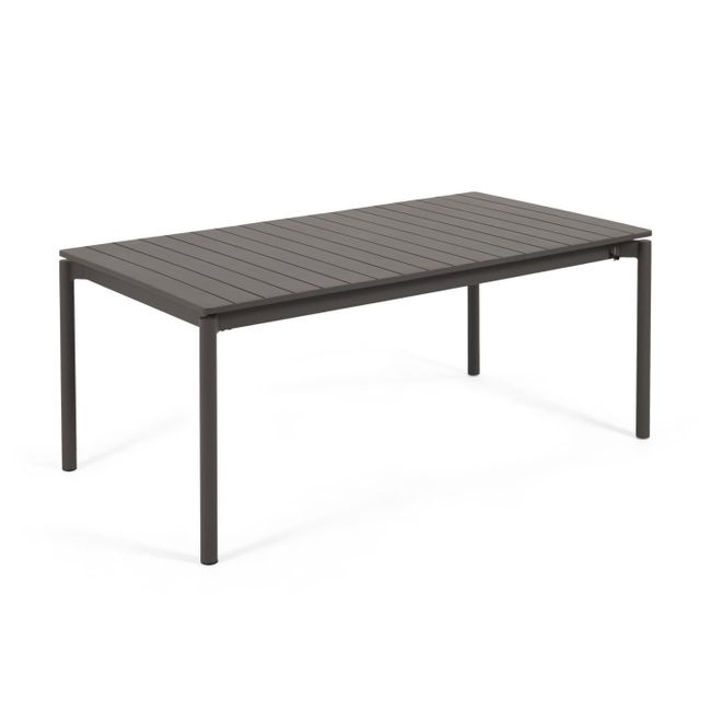 Uitschuifbare aluminium tuintafel ZALTANA - Zwart