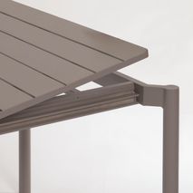 Uitschuifbare aluminium tuintafel ZALTANA - Zwart KAV CC6031R10