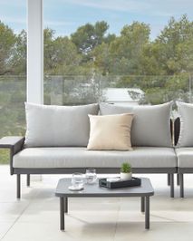 Loungeset aluminium ZALTANA - Wit KAV S794R02