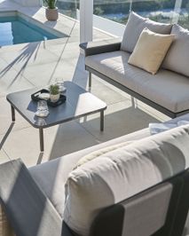 Loungeset aluminium ZALTANA - Wit KAV S794R02