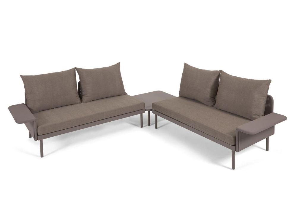 Loungeset aluminium ZALTANA - Wit KAV S794R10