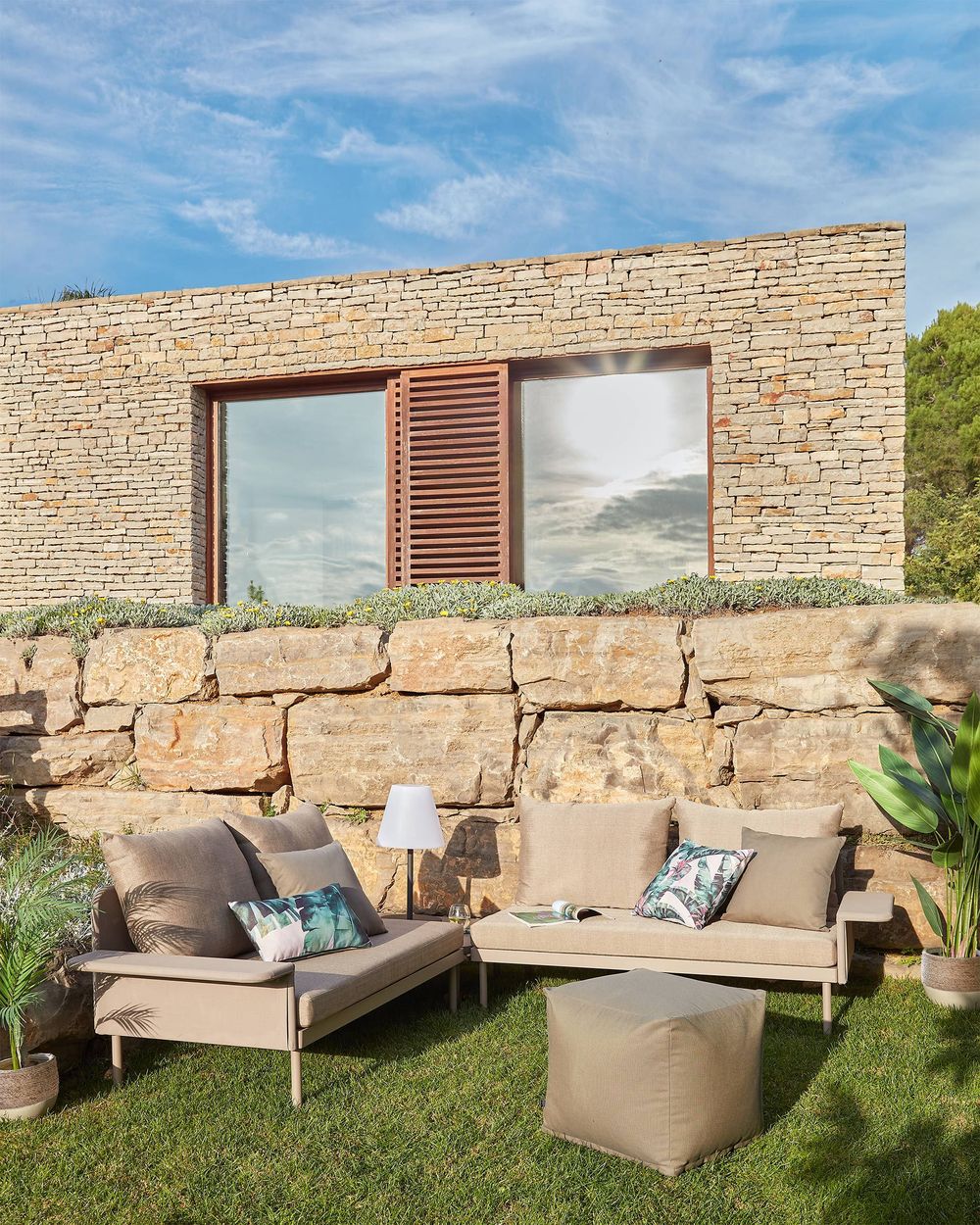 Loungeset aluminium ZALTANA - Wit KAV S794R10