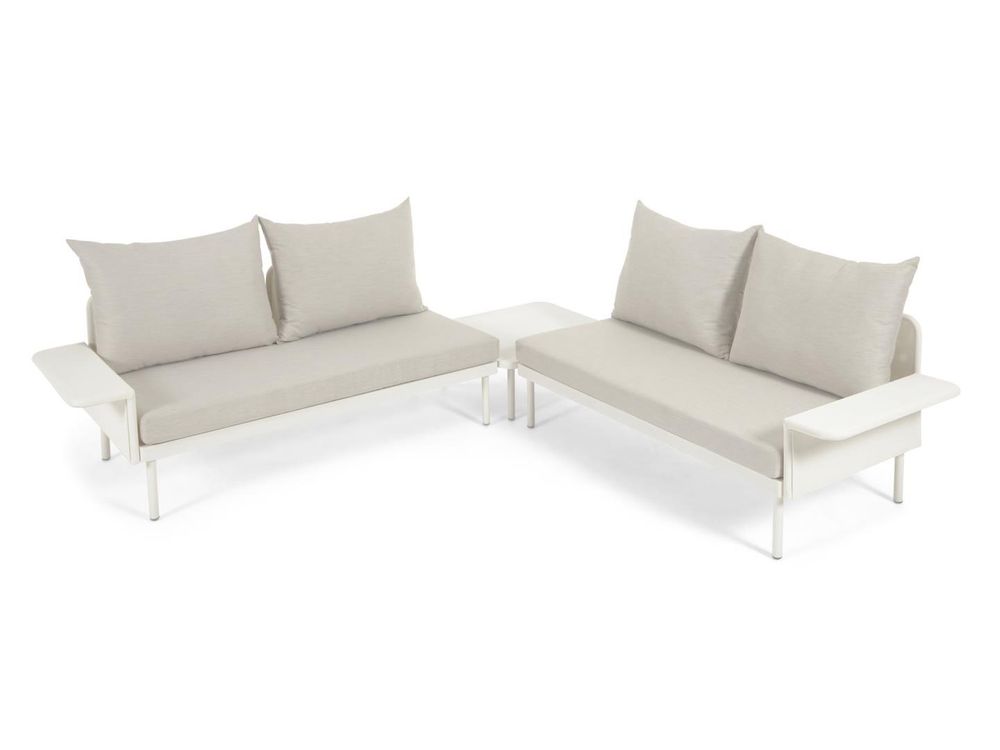 Loungeset aluminium ZALTANA - Wit KAV S794R33