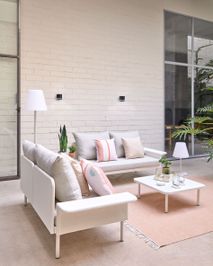 Loungeset aluminium ZALTANA - Wit KAV S794R33