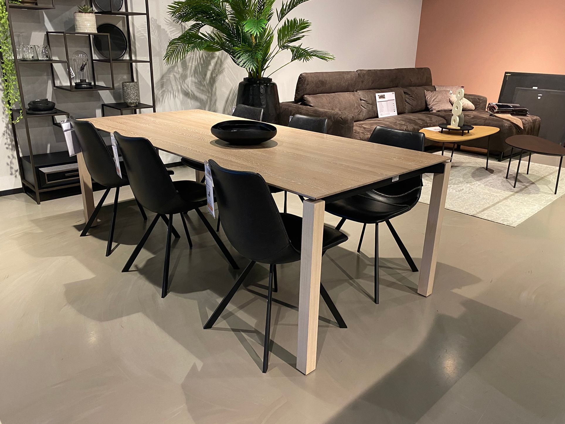 Mobitec tafel Float massief eik toonzaalmodel hout b220 x d100 x h76 cm ...