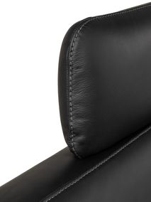 Hoofdsteun PORTOFINO - Zwart leder RCR PO HS