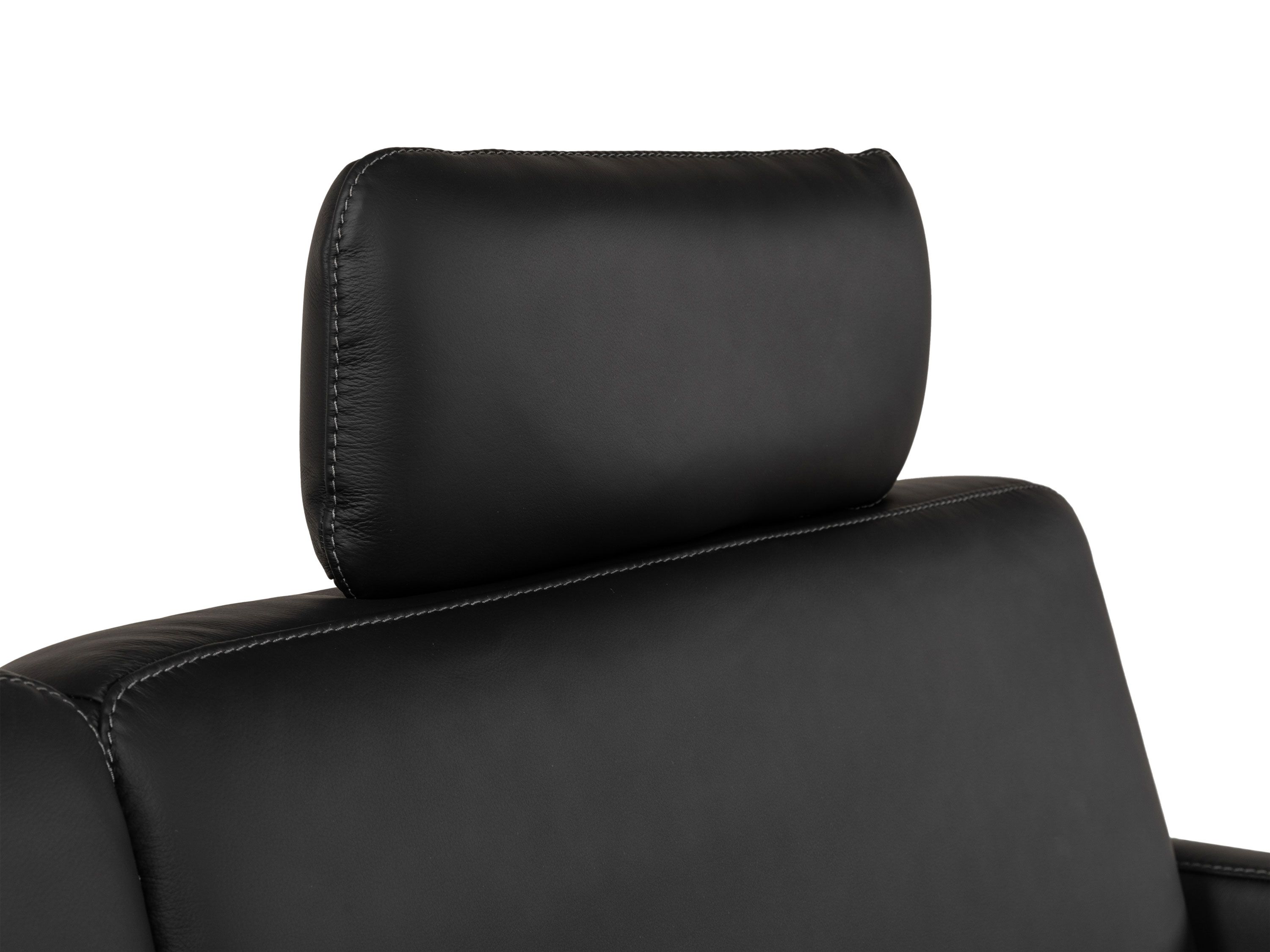 Hoofdsteun PORTOFINO - Zwart leder RCR PO HS