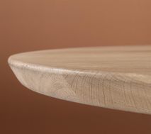 Tafel ARVADA ovaal/poten aan zijkant - Naturel XOO 40623NAT