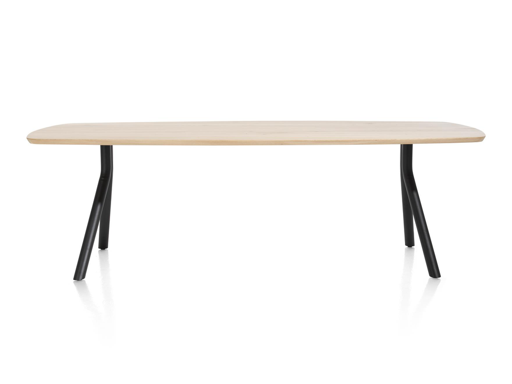 Tafel ARVADA ovaal/poten aan zijkant - Naturel XOO 40623NAT