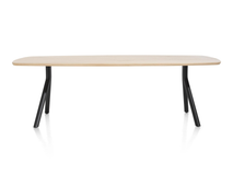Tafel ARVADA ovaal/poten aan zijkant - Naturel XOO 40623NAT