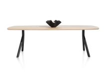 Tafel ARVADA ovaal/poten aan zijkant - Naturel XOO 40623NAT