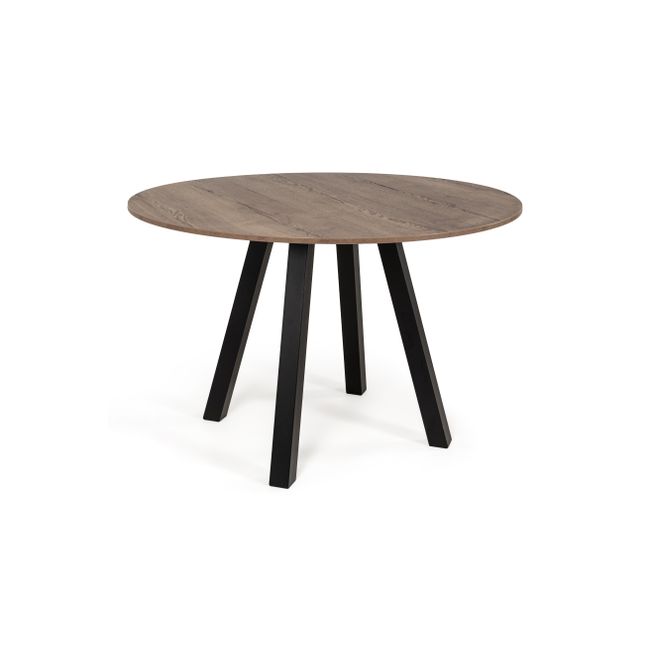 Ronde bartafel VENETO - Tabaco/zwart