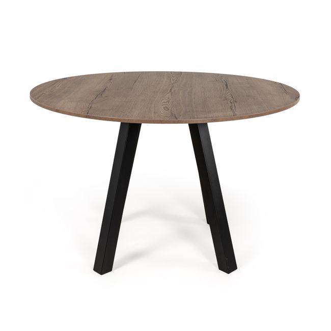 Ronde bartafel VENETO - Tabaco/zwart