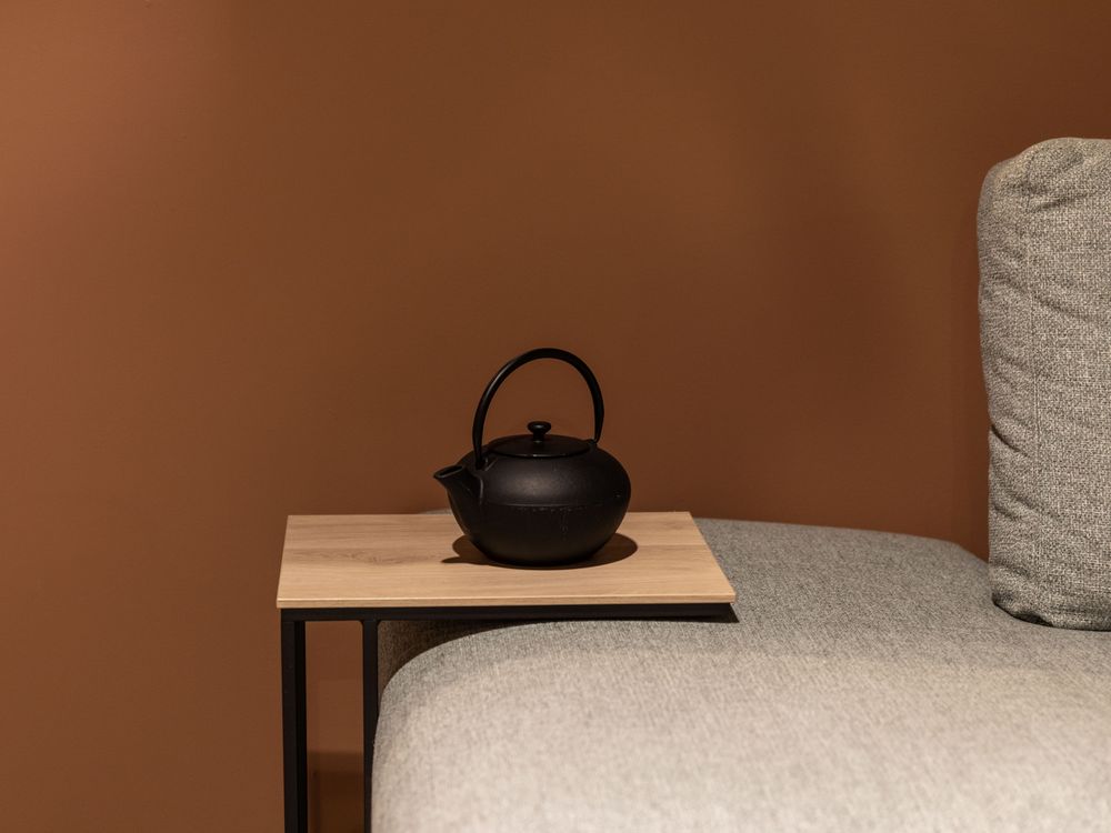 Laptoptafel SIMON laag - Fresh oak/zwart metaal MXF SM LT