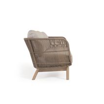 3-zit loungebank CATALINA - Beige/acaciahout KAV YG0195J12