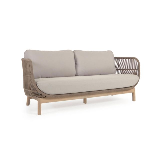 3-zit loungebank CATALINA - Beige/acaciahout