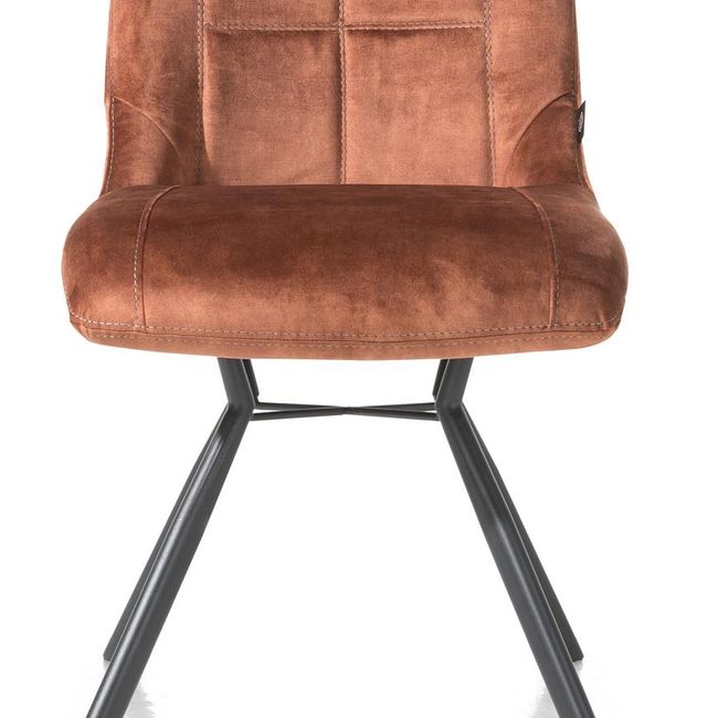 Stoel MISCHA 4-poots met kruis - Karese koper