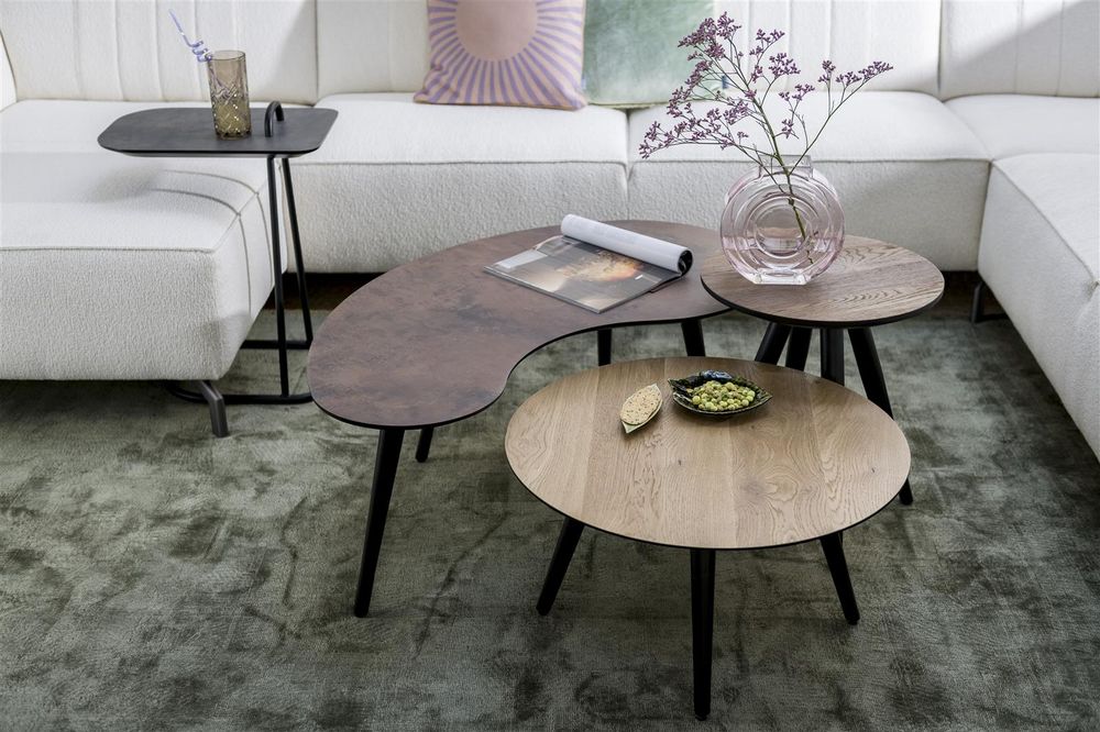Salontafel MAZE - Niervormig - Roest HEH 45940-ROE