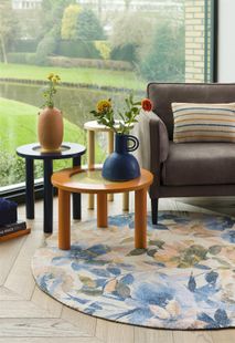 Bijzettafel BILLY - Blauw CCM 47776BLW