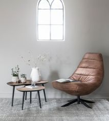 Salontafel set ORGANUS - Gerecycleerd teakhout DTP HI 301180