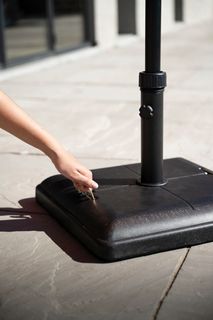 Parasolvoet NAPOLI - Zwart SSH MIB37NAP-1B