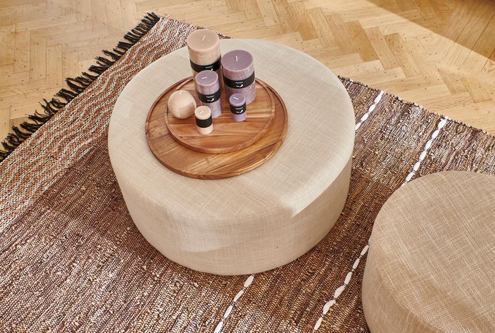 Poef DELILAH - Ecru PMX 38695-ECR-15