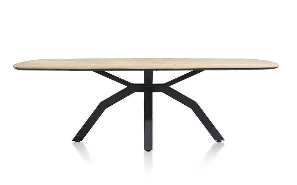 Eetkamertafel incl. spinpoot LIVADA - Natural lacq HEH 42084