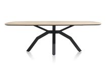 Eetkamertafel incl. spinpoot LIVADA - Natural lacq HEH 42084